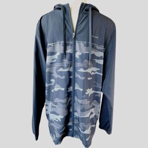 TravisMathew Mosquito Mayhem Mens Golf Jacket Windbreaker Sz M Gray  Camo *read*